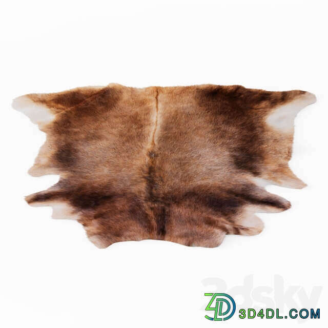 Natural Animal Cowhide Rug 3D Models