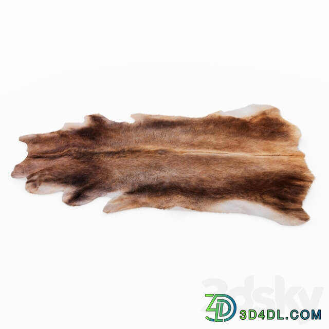 Natural Animal Cowhide Rug 3D Models