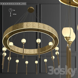 Islamic Chandelier 05 Pendant light 3D Models 