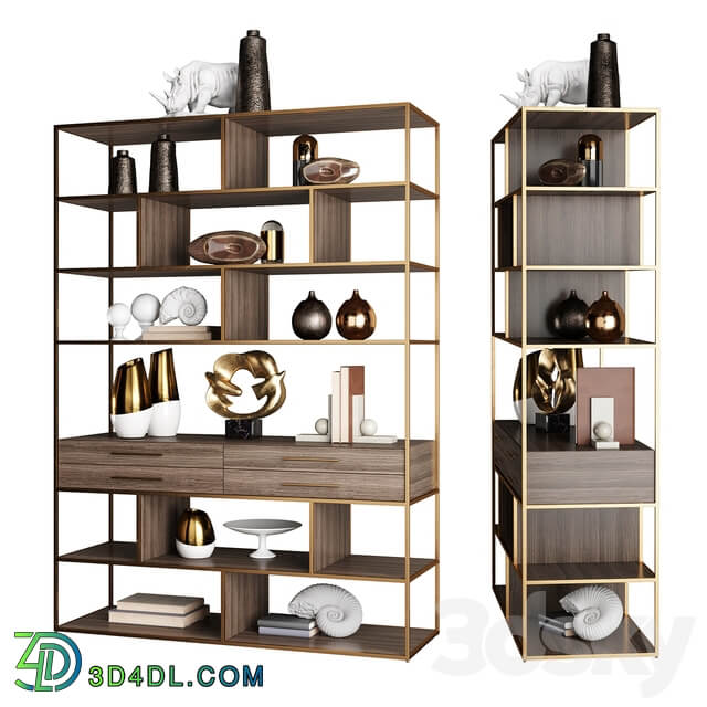 Horchow Mack Geometric Etagere