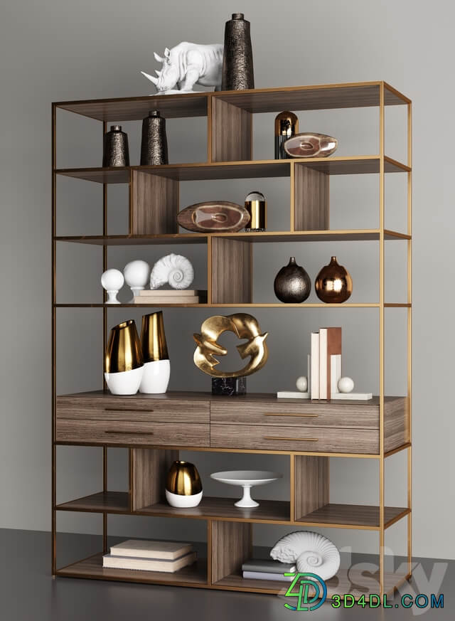 Horchow Mack Geometric Etagere