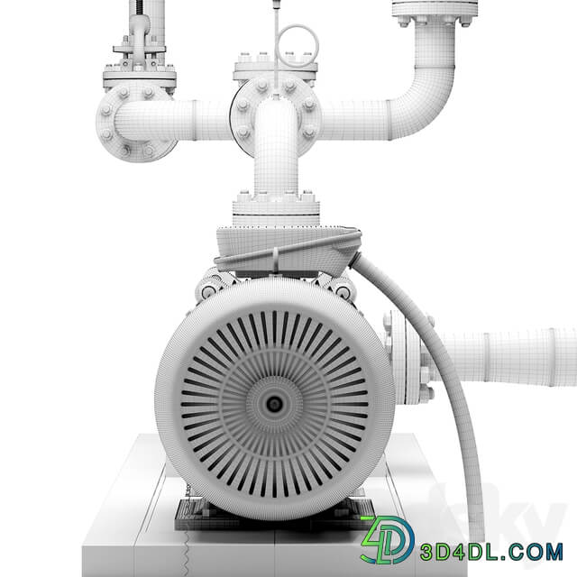 Industrial multi section pump