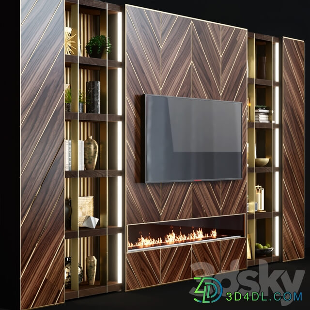 TV wall modern 44