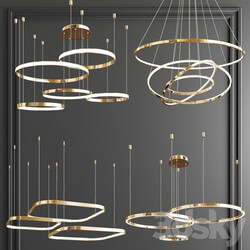 Four Exclusive Chandelier Collection 63 Pendant light 3D Models 