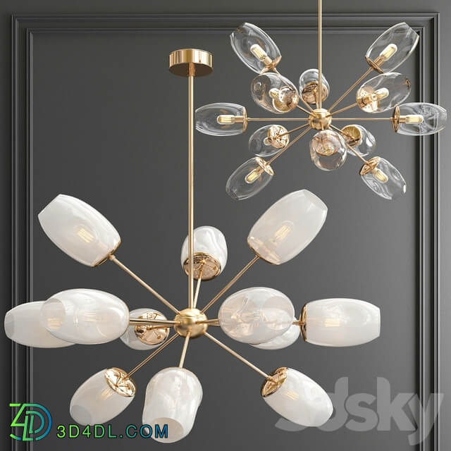 Arteriors Sputnik Chandelier Pendant light 3D Models