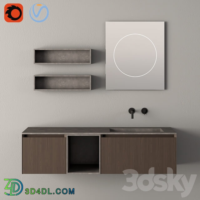 Modern Bathroom Cabinet No. 085 Rexa design