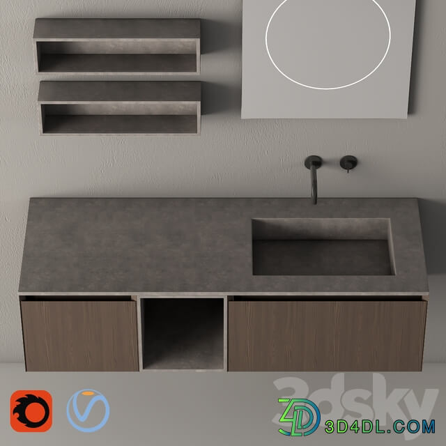 Modern Bathroom Cabinet No. 085 Rexa design