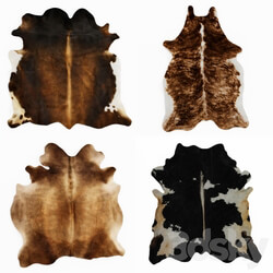 Four rugs from animal skins 05 