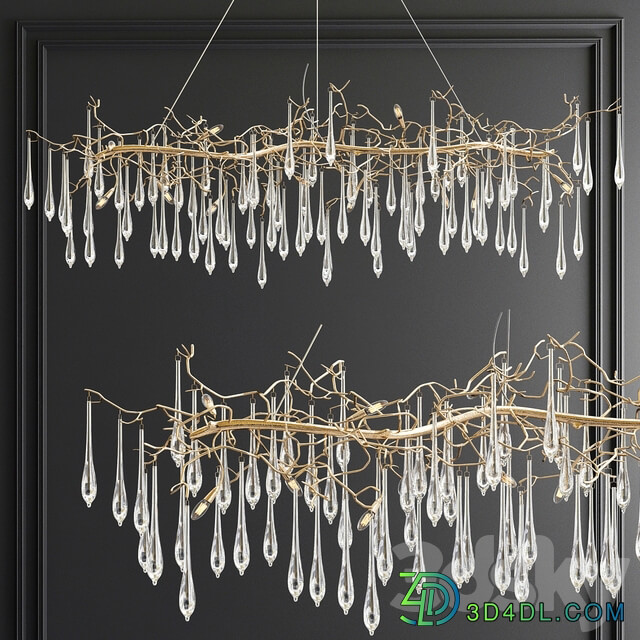 Serip Branching Collection 3 type Pendant light 3D Models