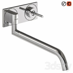 Faucet AXOR UNO Single lever kitchen mixer for concealed installation wall mounted 