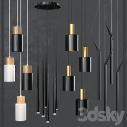 Pendant lights set 029 Pendant light 3D Models 