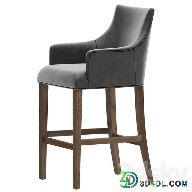 Restoration Hardware Ella Leather Stool