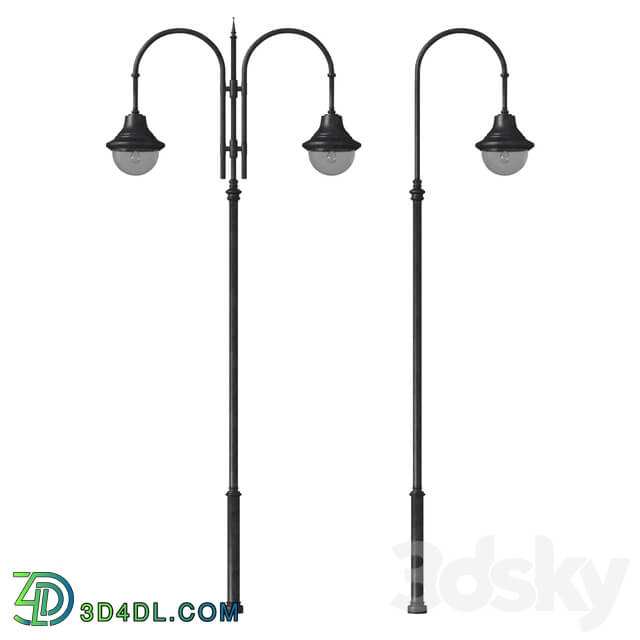 Forged street lamp