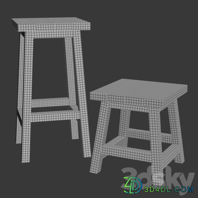 Wooden Bar stool and Backless stool