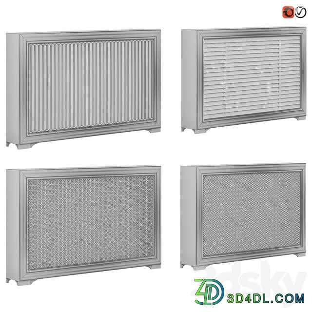 Set of radiator screen decorative 02