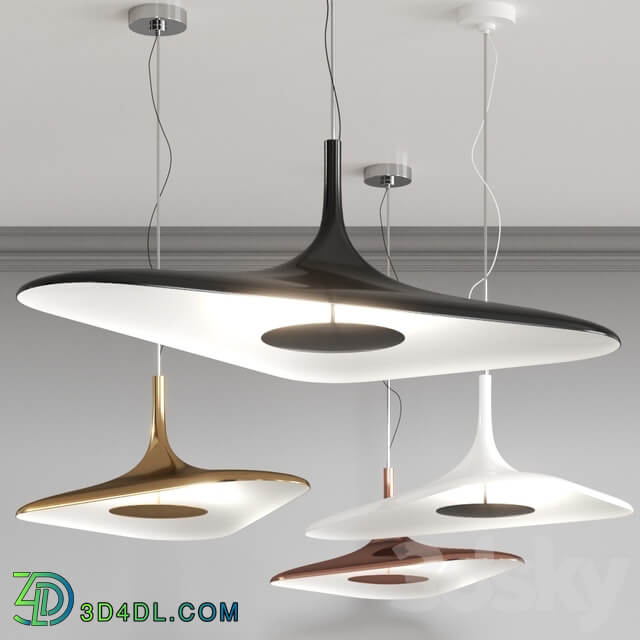 Chandelier Luceplan Soleil Noir by Studio Odile Decq Pendant Lamp