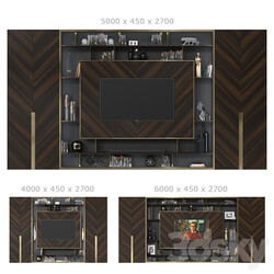 TV wall 041. 3 sizes  