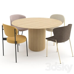 Table Chair Danish dinning set 