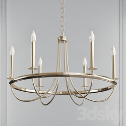 6 Light Candle Style Classic Traditional Chandelier Pendant light 3D Models 