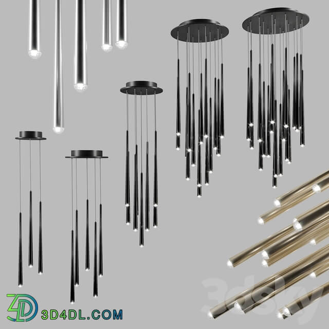 Cascade Modern Forms Disc 3 5 9 15 21 lights Pendant light 3D Models