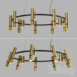 Lampatron React R 12 lamps Pendant light 3D Models 