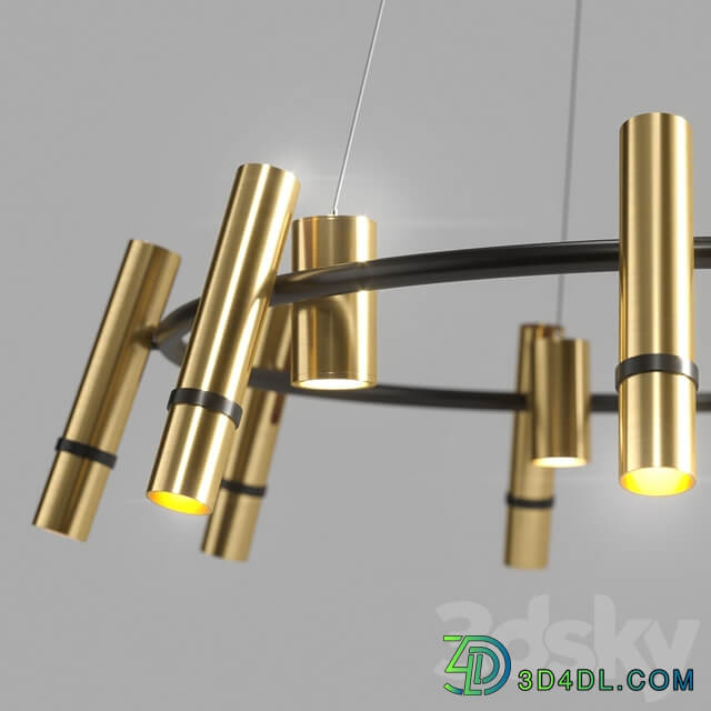 Lampatron React R 12 lamps Pendant light 3D Models