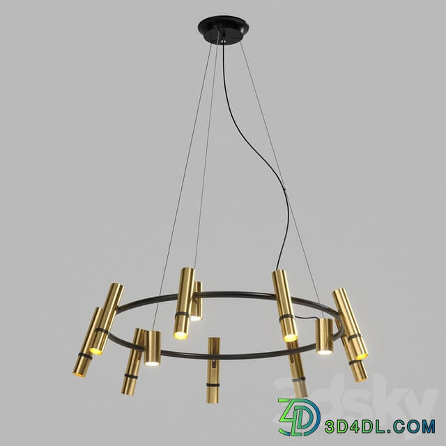 Lampatron React R 12 lamps Pendant light 3D Models