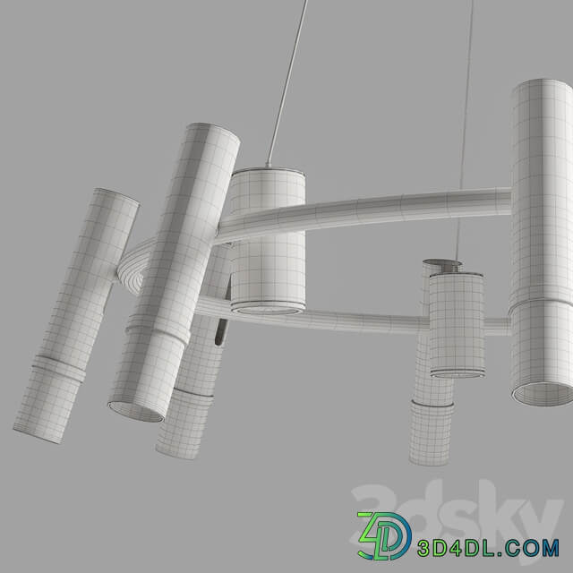 Lampatron React R 12 lamps Pendant light 3D Models