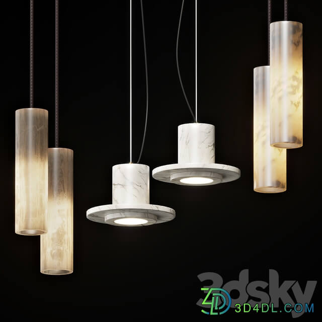 Collection of pendant lights Lampatron 4 Pendant light 3D Models