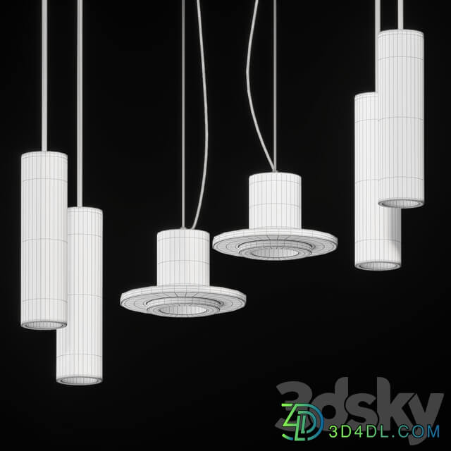 Collection of pendant lights Lampatron 4 Pendant light 3D Models