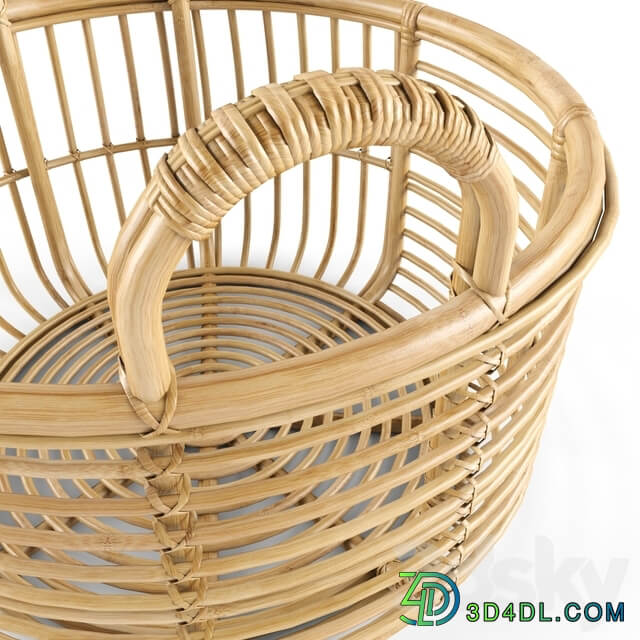 Java Rattan Baskets Low