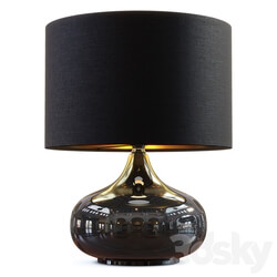 Zara Home The black ceramic lamp 