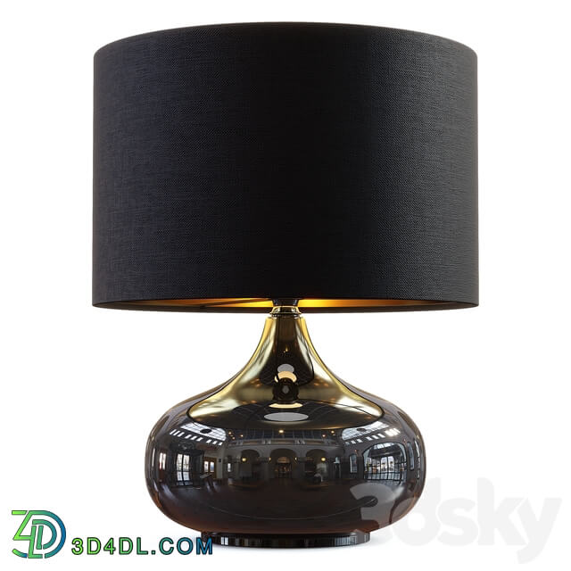 Zara Home The black ceramic lamp