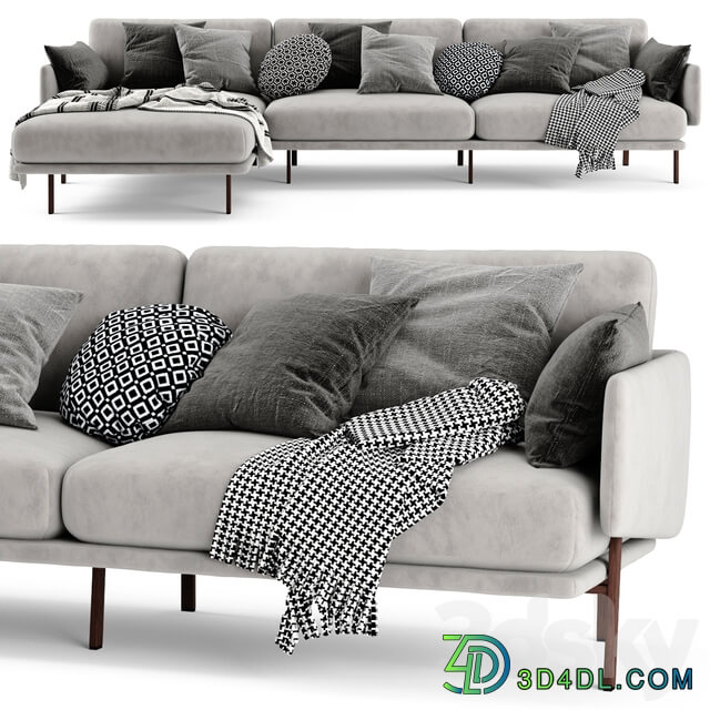 Bonaldo Structure Chaise Longue Sofa