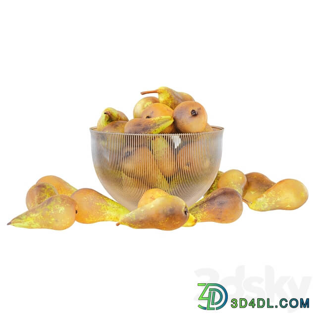 Pear Conference in Decorative Metal Vase