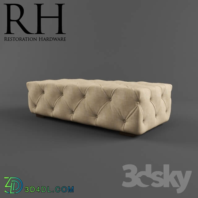 Restoration Hardware Soho Ottoman