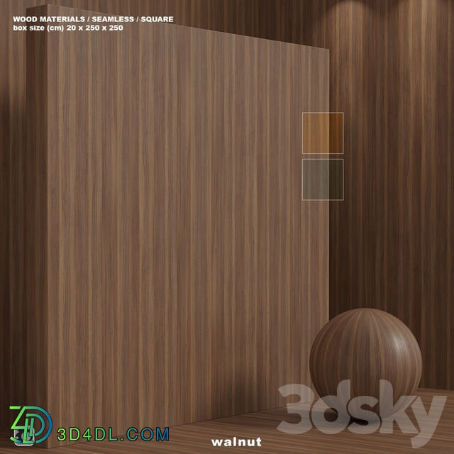 Material wood seamless walnut set 110