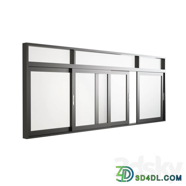 Aluminum Sliding four Doors Windows