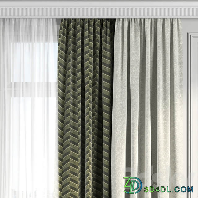 Curtains with window 185