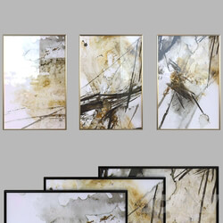 Canvas painting with frame 027 