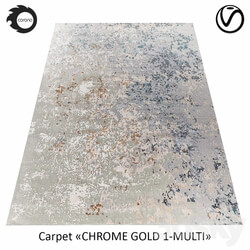 Indian wool rug CHROME GOLD 1 MULTI 