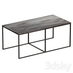 Twilight Marble Coffee Table Crate and Barrel 3D Models 