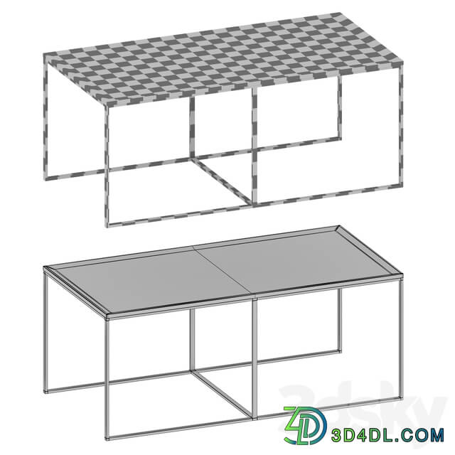 Twilight Marble Coffee Table Crate and Barrel 3D Models