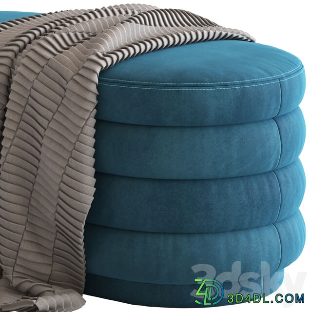 Globewest Ribbed Ottoman