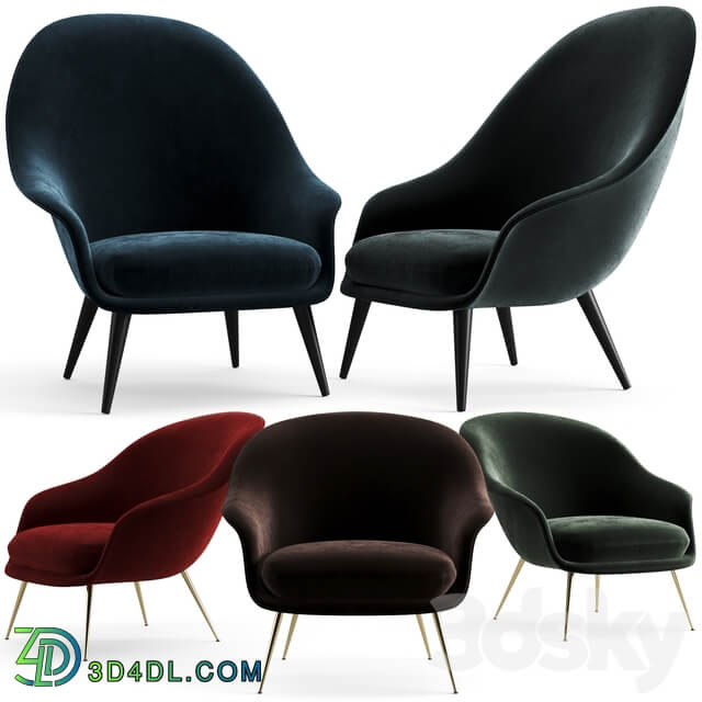 Gubi Bat Lounge Chairs