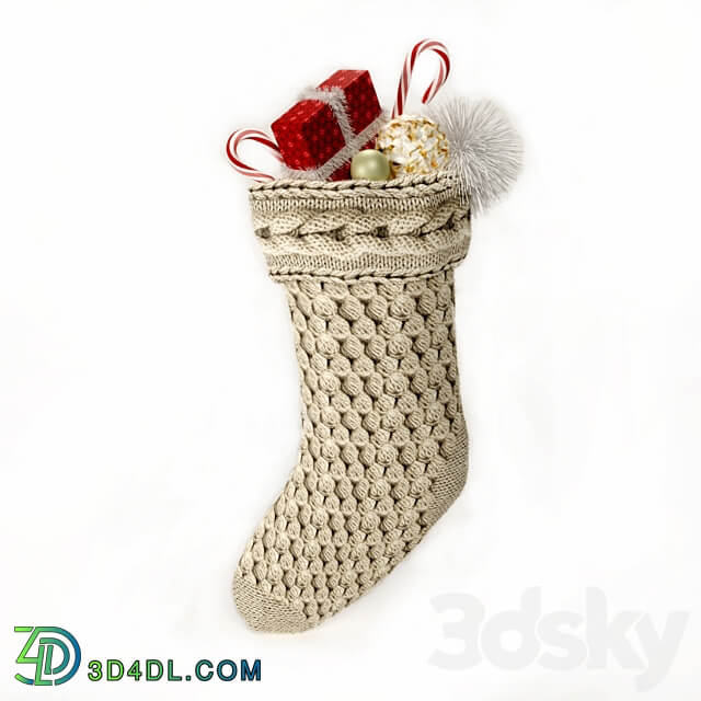 Decorative set Christmas stocking