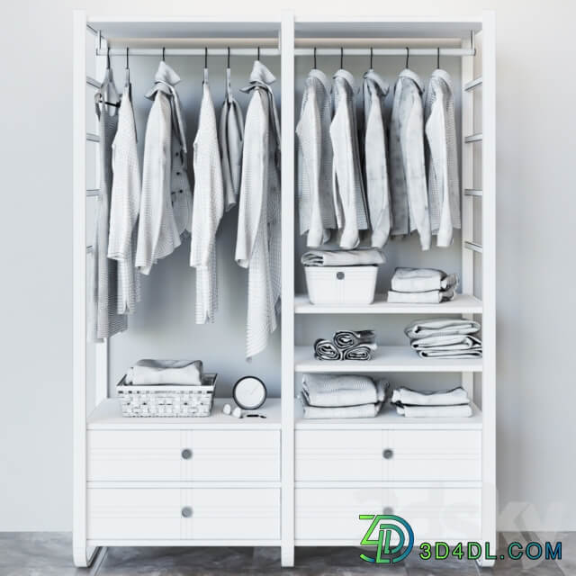 IKEA ELVARLI ELVARLI Wardrobe Display cabinets 3D Models