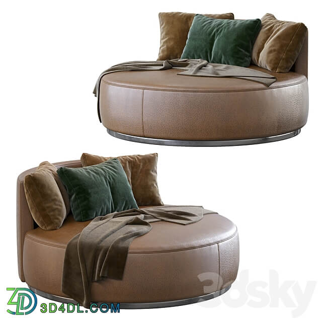 Love Seat Large Pouf Rugiano