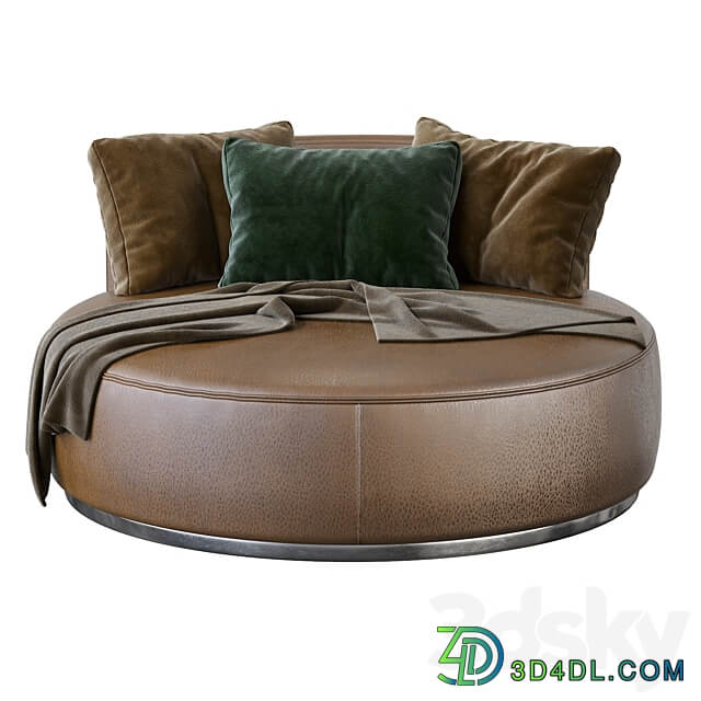 Love Seat Large Pouf Rugiano