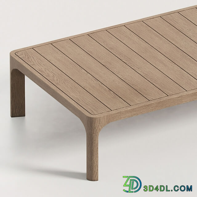 RH MALTA TEAK COFFEE TABLE